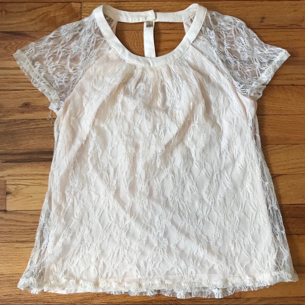 Gorgeous Ivory Lace Blouse